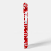 Weihnachten - Weißer Winter Strick Snowflakes Case-Mate iPhone Hülle (Rückseite / Links)