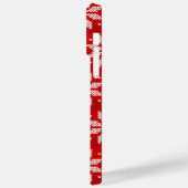 Weihnachten - Weißer Winter Strick Snowflakes Case-Mate iPhone Hülle (Rückseite / Links)