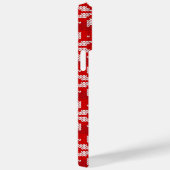 Weihnachten - Weißer Winter Strick Snowflakes Case-Mate iPhone Hülle (Rückseite / Rechts)