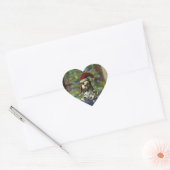 Weihnachten Welpe Heart Sticker (Umschlag)