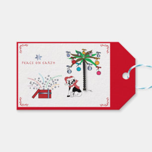 Weihnachten - Weltfrieden - Feiertag Geschenkanhänger