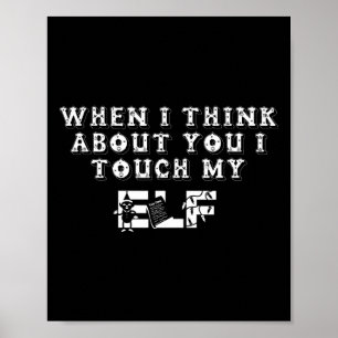 Weihnachten, wenn ich an dich denke, ich Touch mei Poster