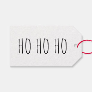 Weihnachten, wer. Modernes Schwarzweiß im Winter Geschenkanhänger