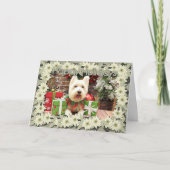 Weihnachten - Westie - Glück (Vorderseite)