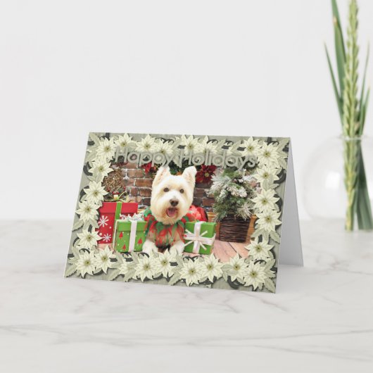 Weihnachten - Westie - Glück (Vorderseite)