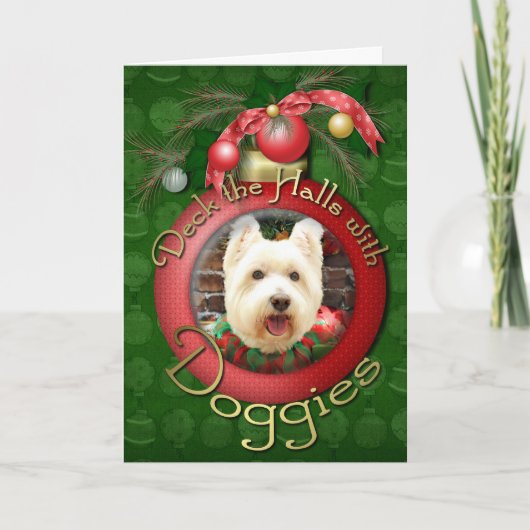 Weihnachten - Westie - Glück (Vorderseite)