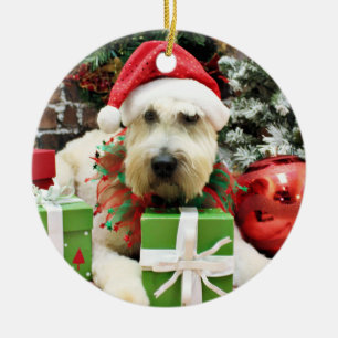 Weihnachten - Wheaten Terrier - Bailey Keramik Ornament