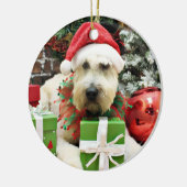 Weihnachten - Wheaten Terrier - Bailey Keramik Ornament (Links)