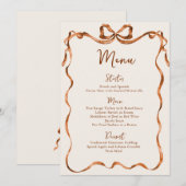 Weihnachten Whimsical Funky Boho-Bogen Dinnerparty Menükarte (Vorne/Hinten)