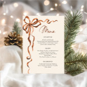Weihnachten Whimsical Funky Boho-Bogen Dinnerparty Menükarte