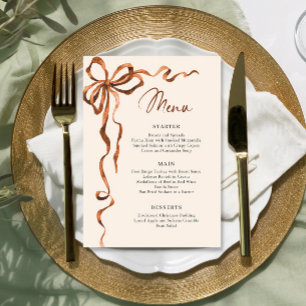 Weihnachten Whimsical Funky Boho-Bogen Dinnerparty Menükarte