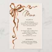 Weihnachten Whimsical Funky Boho-Bogen Dinnerparty Menükarte (Vorderseite)