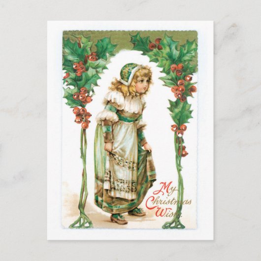 Weihnachten wie früher, Mädchen, Stechpalme (Vorderseite)