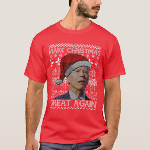 Weihnachten wieder großartig Anti Biden Ugly Chri T-Shirt