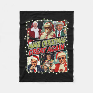 Weihnachten wieder großartig Donald Trump Mega Fleecedecke