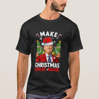 Weihnachten wieder großartig Donald Trump Sant T-Shirt