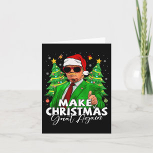 Weihnachten wieder großartig Funny Santa Trump Chr Karte