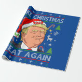 Weihnachten wieder großartig Funny Trump 2024 Geschenkpapier (Ungerollt)