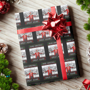 Weihnachten wieder großartig Funny Trump hässlich  Geschenkpapier