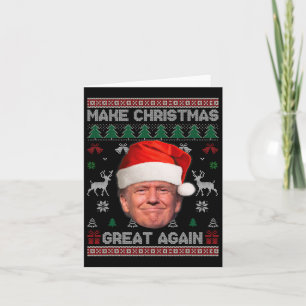 Weihnachten wieder großartig Funny Trump hässlich  Karte