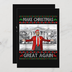 Weihnachten wieder großartig Funny Trump Ugly Blac