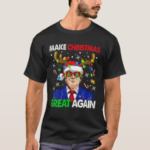 Weihnachten wieder großartig Funny Trump Ugly Chri T-Shirt