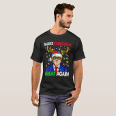 Weihnachten wieder großartig Funny Trump Ugly Chri T-Shirt (Vorne ganz)