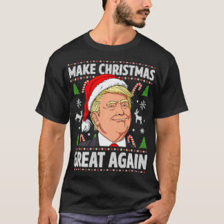 Weihnachten wieder großartig Funny Trump Ugly Chri T-Shirt