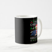 Weihnachten wieder großartig Funny Trump Weihnacht Kaffeetasse (VorderseiteRechts)