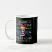 Weihnachten wieder großartig Funny Trump Weihnacht Kaffeetasse (Links)