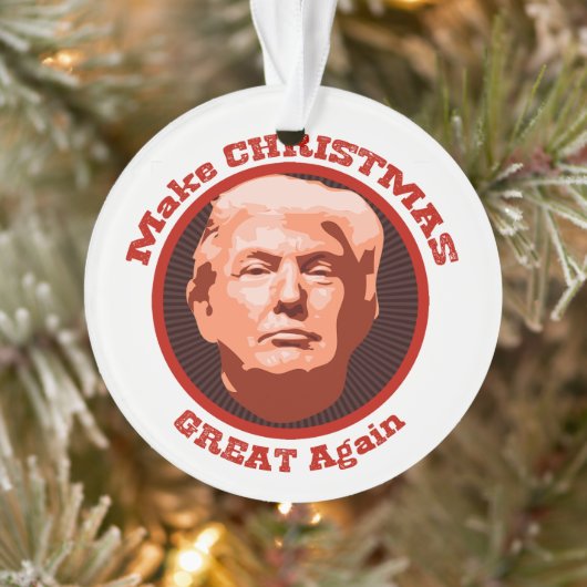 Weihnachten wieder großartig für Trump Ornament (Baum)