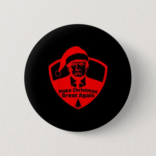Weihnachten wieder großartig machen Funny Präsiden Button (Vorderseite)