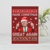 Weihnachten wieder großartig machen, Funny Trump W (Stehend Vorderseite)