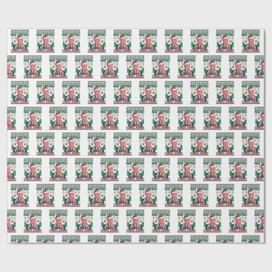 Weihnachten wieder großartig machen geschenkpapier (Flach)