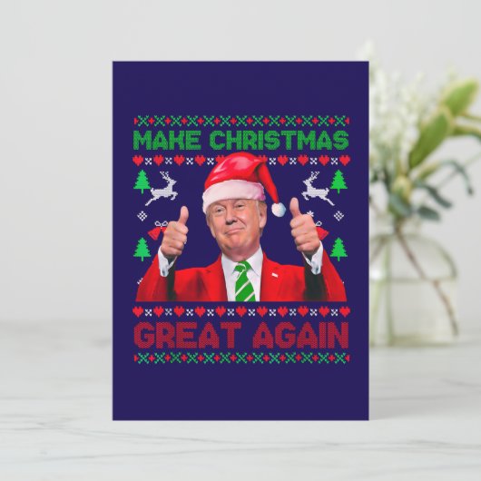 Weihnachten wieder großartig machen, Trump Weihnac (Stehend Vorderseite)