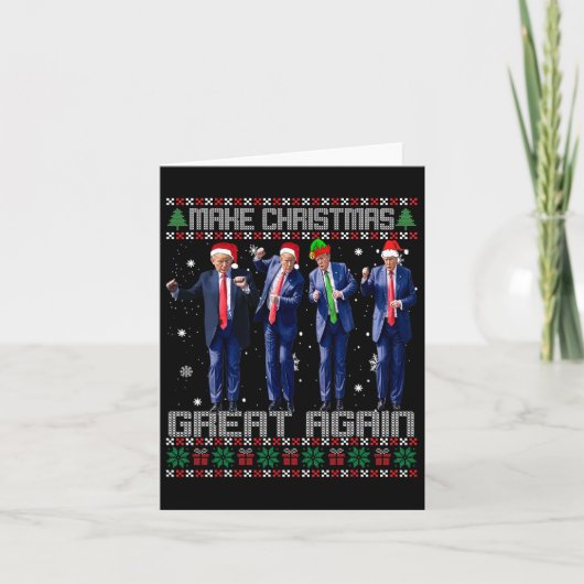 Weihnachten wieder großartig machen Ugly Sweaters  Karte (Vorderseite)