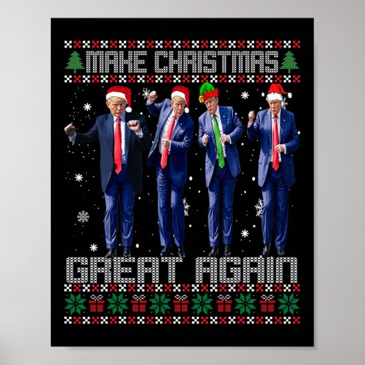 Weihnachten wieder großartig machen Ugly Sweaters Poster (Vorne)