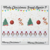 Weihnachten wieder großartig Packpapier machen (Flach)