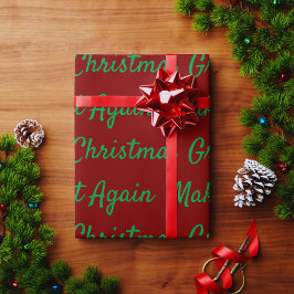 Weihnachten wieder großartig rot und grün geschenkpapier