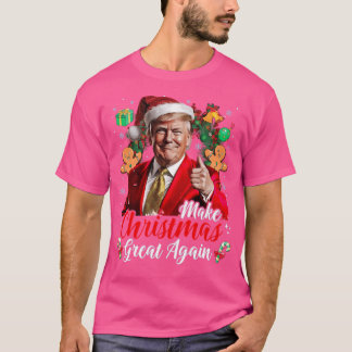Weihnachten wieder großartig Santa Trump T-Shirt