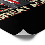 Weihnachten wieder großartig Santa Trump Weihnacht Poster (Ecke)