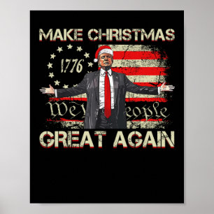Weihnachten wieder großartig Santa Trump Weihnacht Poster