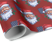 Weihnachten wieder großartig Trump Maga Geschenkpapier (Rolleneckpunkt)