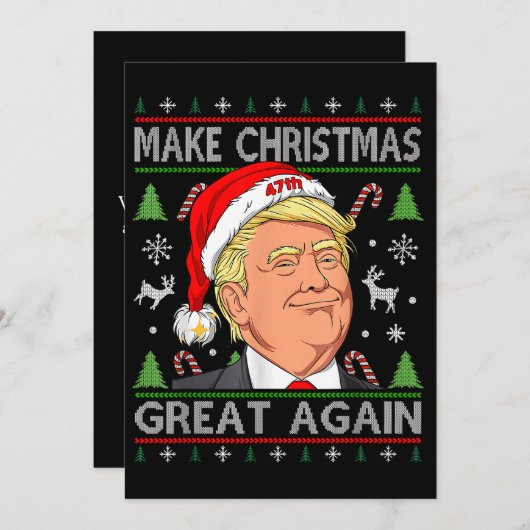 Weihnachten wieder großartig Trump Weihnachten (Vorne/Hinten)