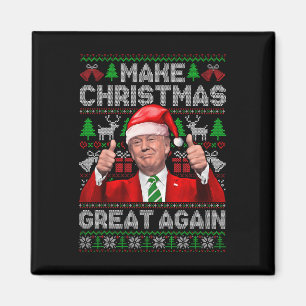 Weihnachten wieder großartig Trump Weihnachtsschne Magnet
