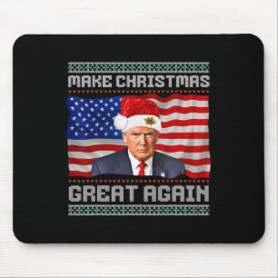 Weihnachten wieder großartig Trump Weihnachtsschne Mousepad