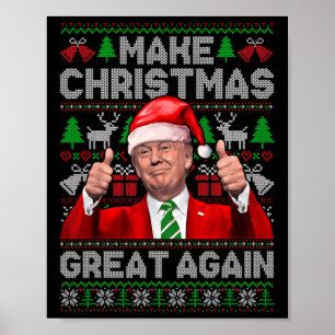 Weihnachten wieder großartig Trump Weihnachtsschne Poster