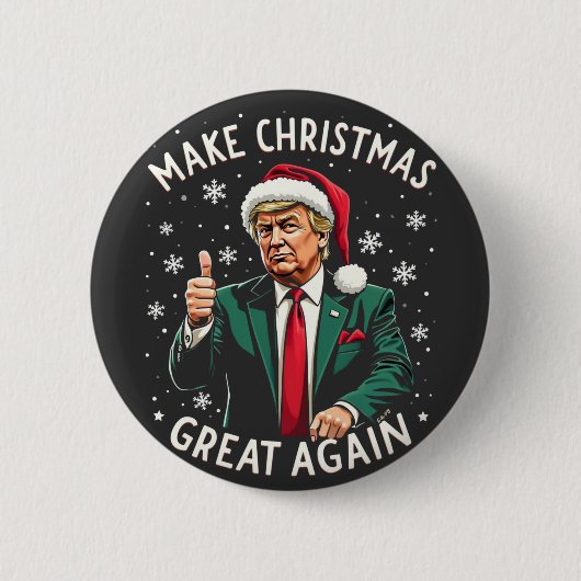 Weihnachten wieder großartig Weihnachten schwitzen Button (Vorderseite)
