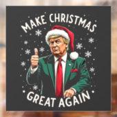 Weihnachten wieder großartig Weihnachten schwitzen Fensteraufkleber (Blatt 2)