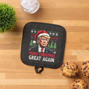 Weihnachten wieder großartig Weihnachten schwitzen Topflappen
